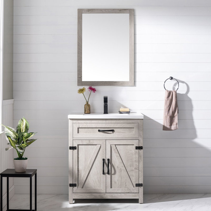 Gracie Oaks Knightstown 30" Single Bathroom Vanity Set & Reviews Wayfair